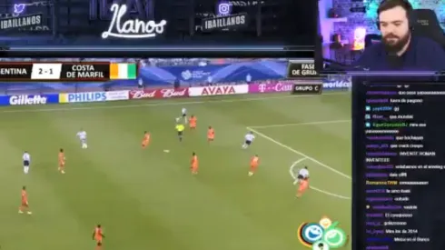 Ibai se puso a ver a la Argentina del Mundial 2006: "¡Invente Román invente!"