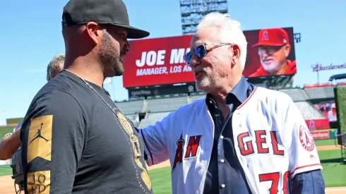 Albert Pujols y Joe Maddon