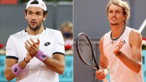 Alexander Zverev vs. Matteo Berrettini EN VIVO por ATP Madrid Open 2021 Final Masculino (Fuente: Getty).