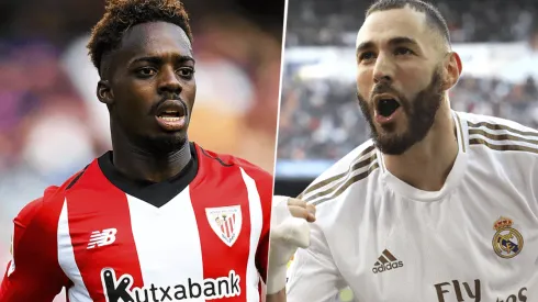 Iñaki Williams vs Karim Benzema (Foto: Getty Images)