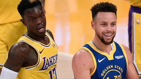 Dennis Schroder y Stephen Curry