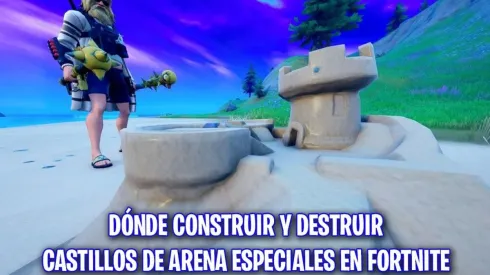 Dónde construir y destruir castillos de arena especiales en Fortnite
