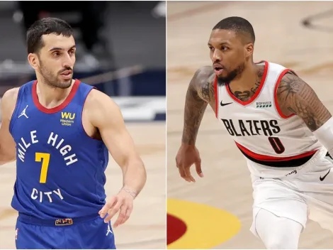 Lillard se calentó con Campazzo y quedaron cara a cara en Playoffs