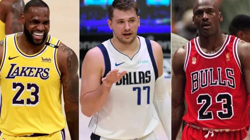 LeBron James, Luka Doncic y Michael Jordan