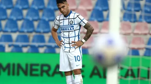Lautaro Martínez durante un encuentro con Inter de Milan.