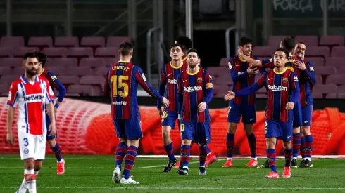 Jugadores del Barcelona.