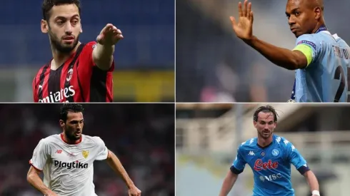 Calhanoglu, Fernandinho, Franco Vázquez y Fabián Ruíz.