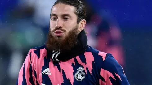 Sergio Ramos durante un encuentro con Real Madrid.