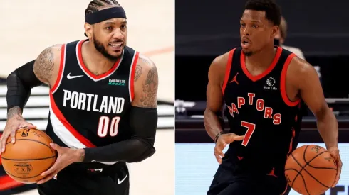 Carmelo Anthony y Kyle Lowry