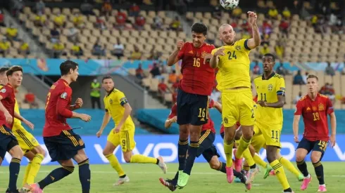 España vs. Suecia en la Eurocopa.