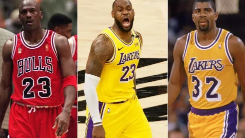 Michael Jordan, LeBron James y Michael Jordan