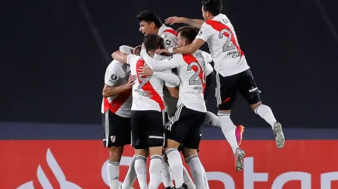Festejo de gol de River Plate.