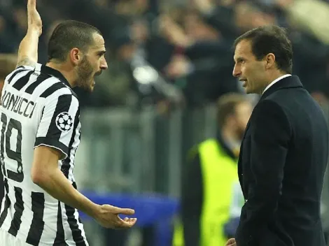 “Si Bonucci quiere el brazalete de capitán de Juventus, que compre uno y juegue con él”, Allegri