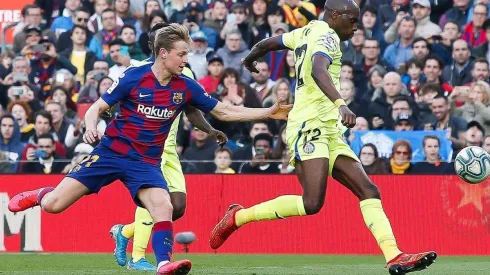 Partido entre Barcelona y Getafe, con público, antes de la pandemia.