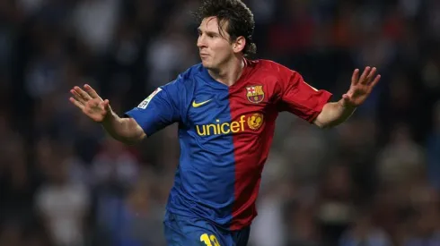 Lionel Messi en Barcelona, año 2008.