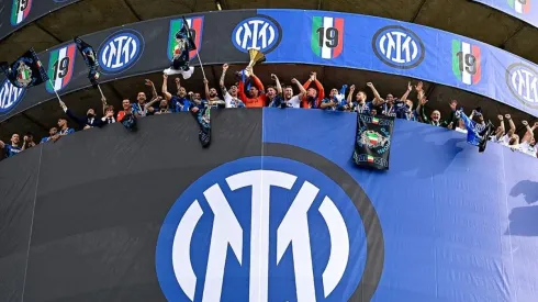 Festejo del título de Serie A de Inter.