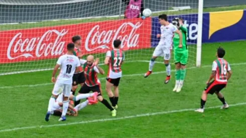 Imagen del partido entre Maldonado y Boston River.