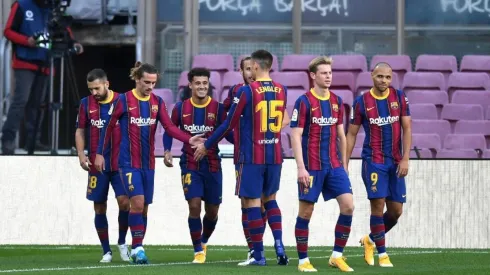 Jugadores del Barcelona.