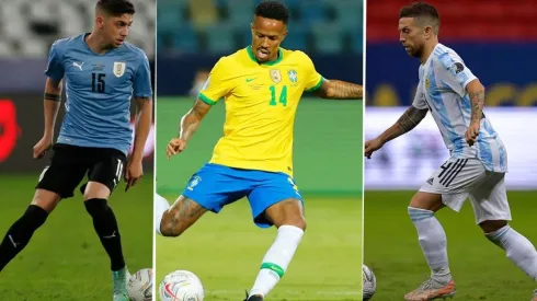 Valverde, Eder y Gómez, jugadores de LaLiga.