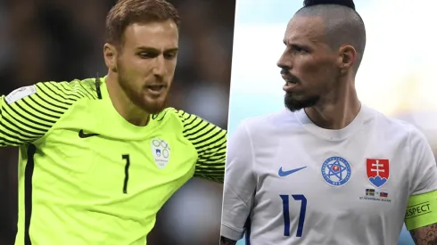 Eslovenia vs. Eslovaquia. (Fotos: Getty Images).