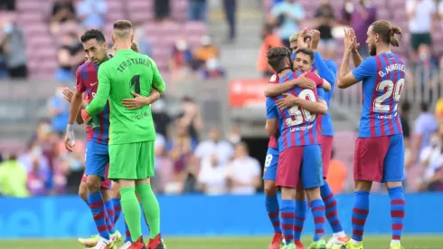 Jugadores del Barcelona.