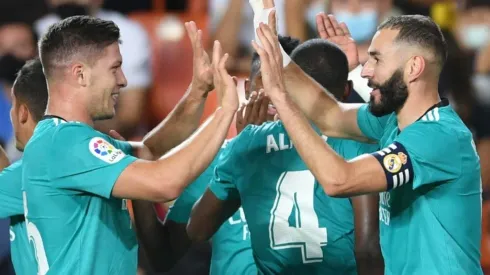 Karim Benzema y Luka Jovic, en el último partido entre Real Madrid y Valencia.