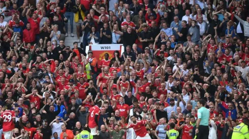 Fans del Manchester United.