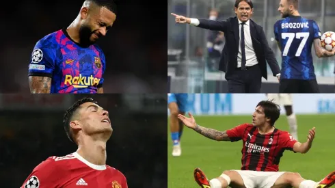 Algunos de los grandes que pueden quedar más comprometidos en la Champions League.