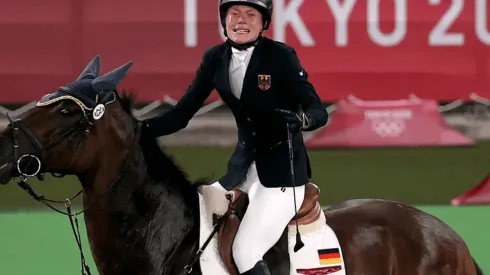 Annika Schleu, amazona del caballo Saint Boy