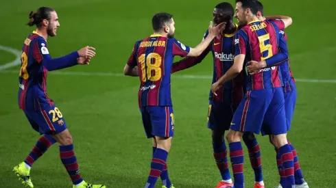 Jugadores del Barcelona.