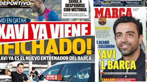 Portadas de Xavi en España.