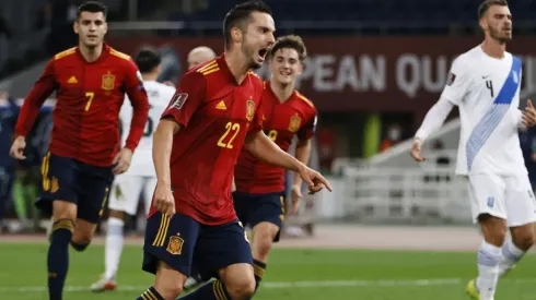 Imágenes de Grecia vs. España de anoche.