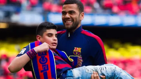 Alves con Barcelona.