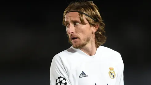 Luka Modric en un encuentro con Real Madrid.