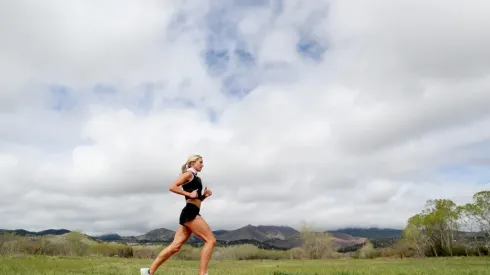 Olympian Emma Coburn Trains At Home During Coronavirus Pandemic