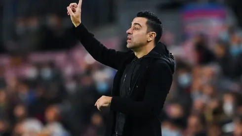 Xavi Hernández en un encuentro con Barcelona.