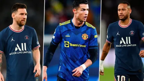 Messi, Ronaldo y Neymar.