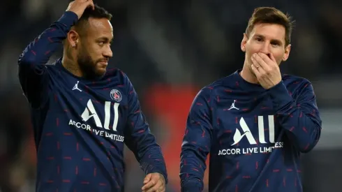 Neymar y Messi, en la previa a un partido de PSG.