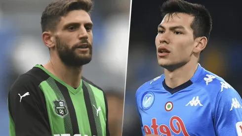 Sassuolo vs. Napoli por la Serie A de Italia.