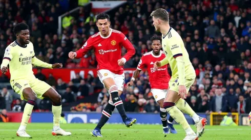 Momento del gol de CR7.