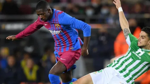 Ousmane Dembélé, en el partido ante Betis.