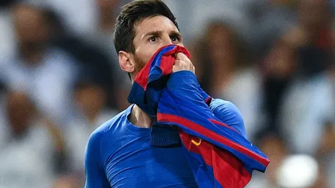 Lionel Messi ante el Santiago Bernabéu.