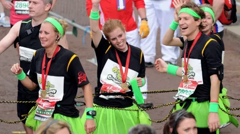 Celebrities Take Part In The Virgin London Marathon 2010