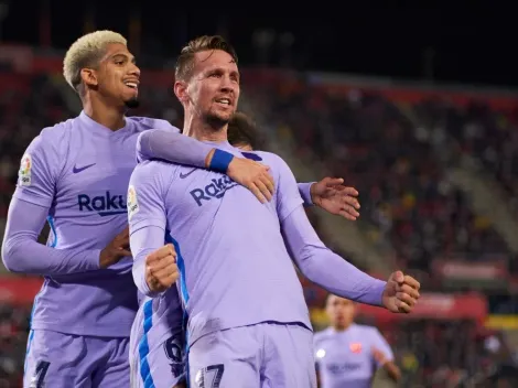 Con gol de Luuk de Jong, Barcelona abrió el 2022 con triunfo ante Mallorca