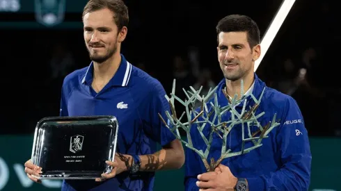 Medvedev y Djokovic.