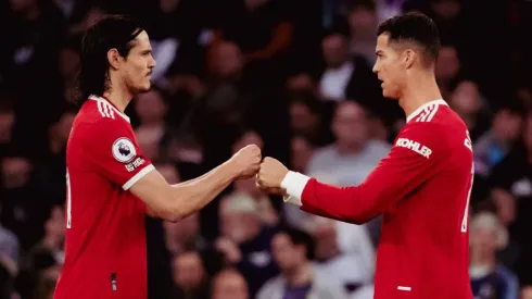 Edinson Cavani y Cristiano Ronaldo.