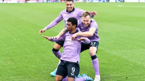 Amad Diallo no tardó nada en debutar en las redes con Rangers.