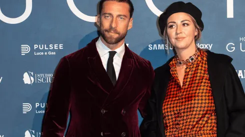 Marchisio y su esposa Roberta.