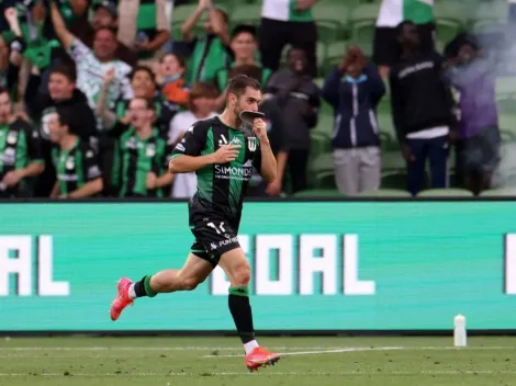 VIDEO | Definió de escorpión y desató el festejo en el fútbol de Australia