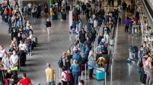 Aeropuerto en Mallorca, España.